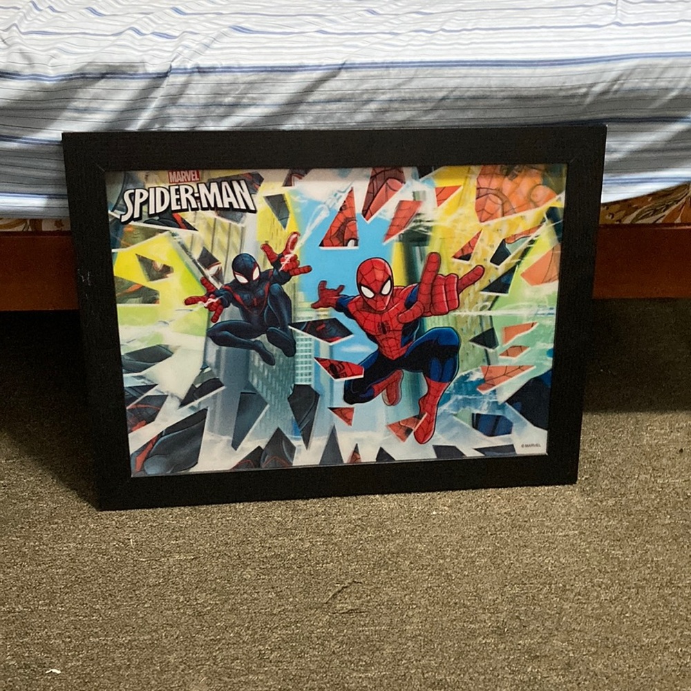 Spider man decor) (Spider man)              (30x22)            Color: Black